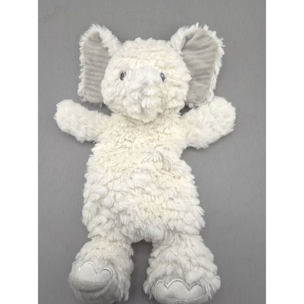 Mary Meyer White Lovey Elephant Baby Plush Stuffed Animal Floppy Soft Infant